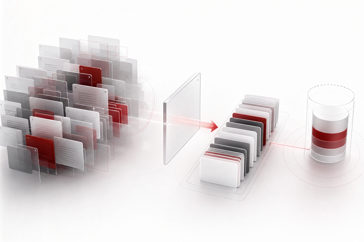 Illustration of the core idea of Agent Memory Wasn't an Ordering Problem, It Was a Duplication Problem