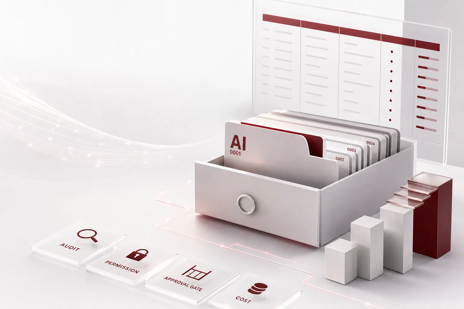 An image visualizing the concept of a company writing its AI agents into the personnel roster