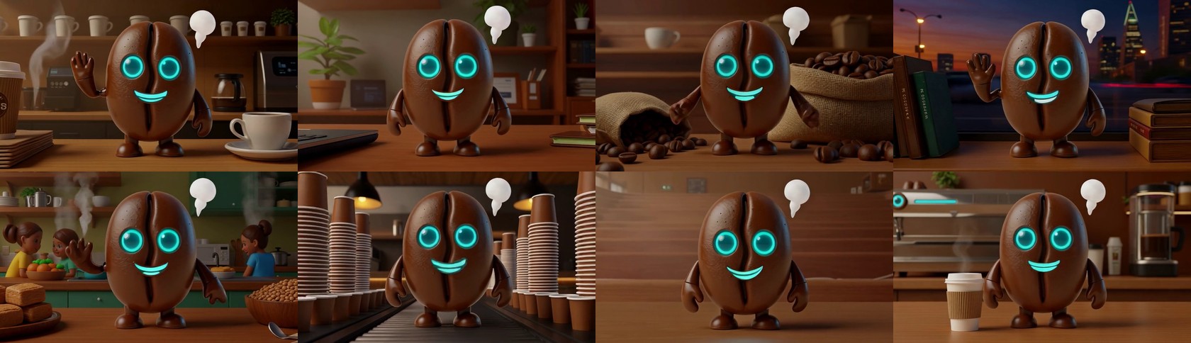 The eight shots from the new adapter
