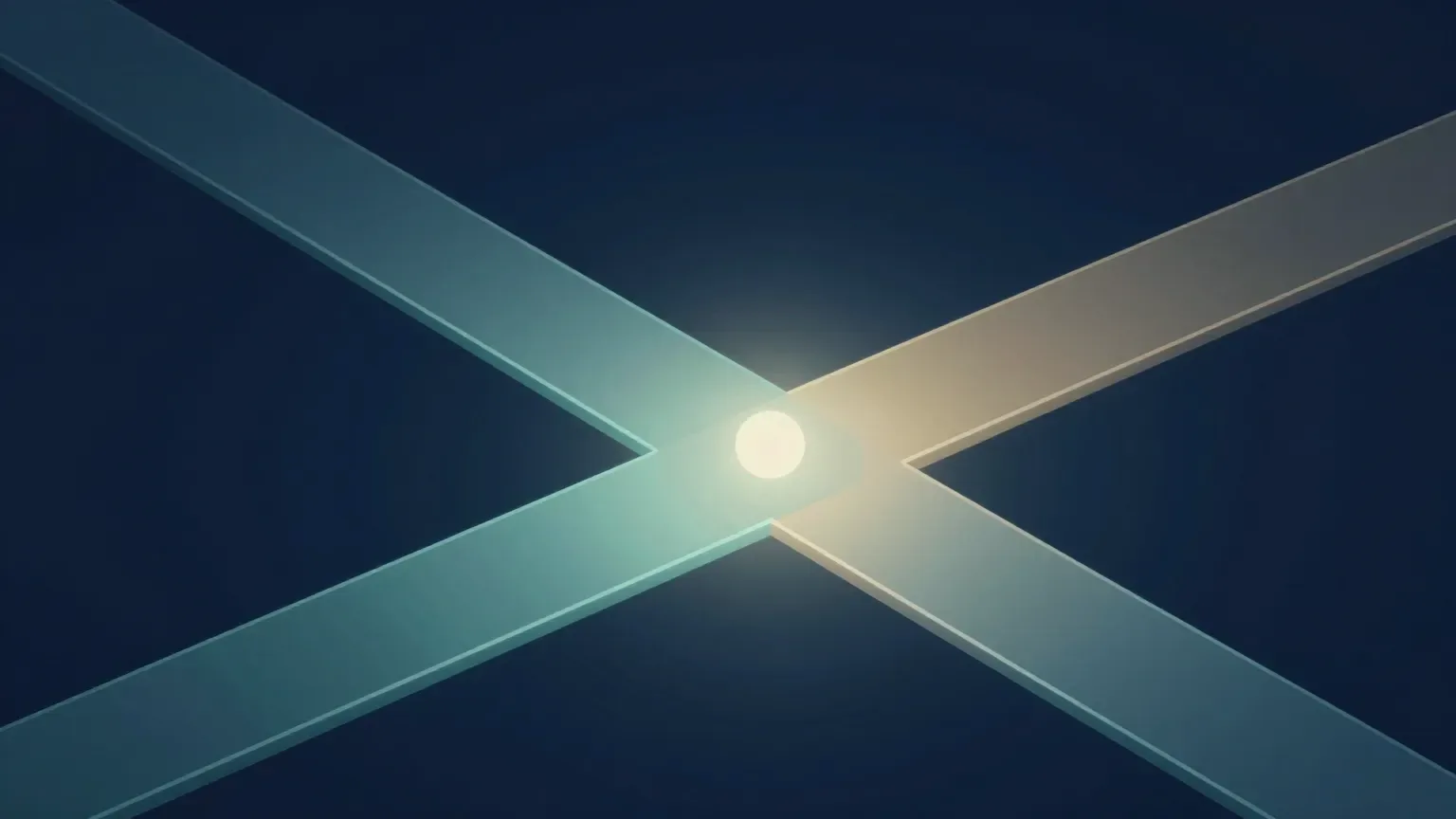 The same core passing through three differently tinted environment chambers, illustrating the concept