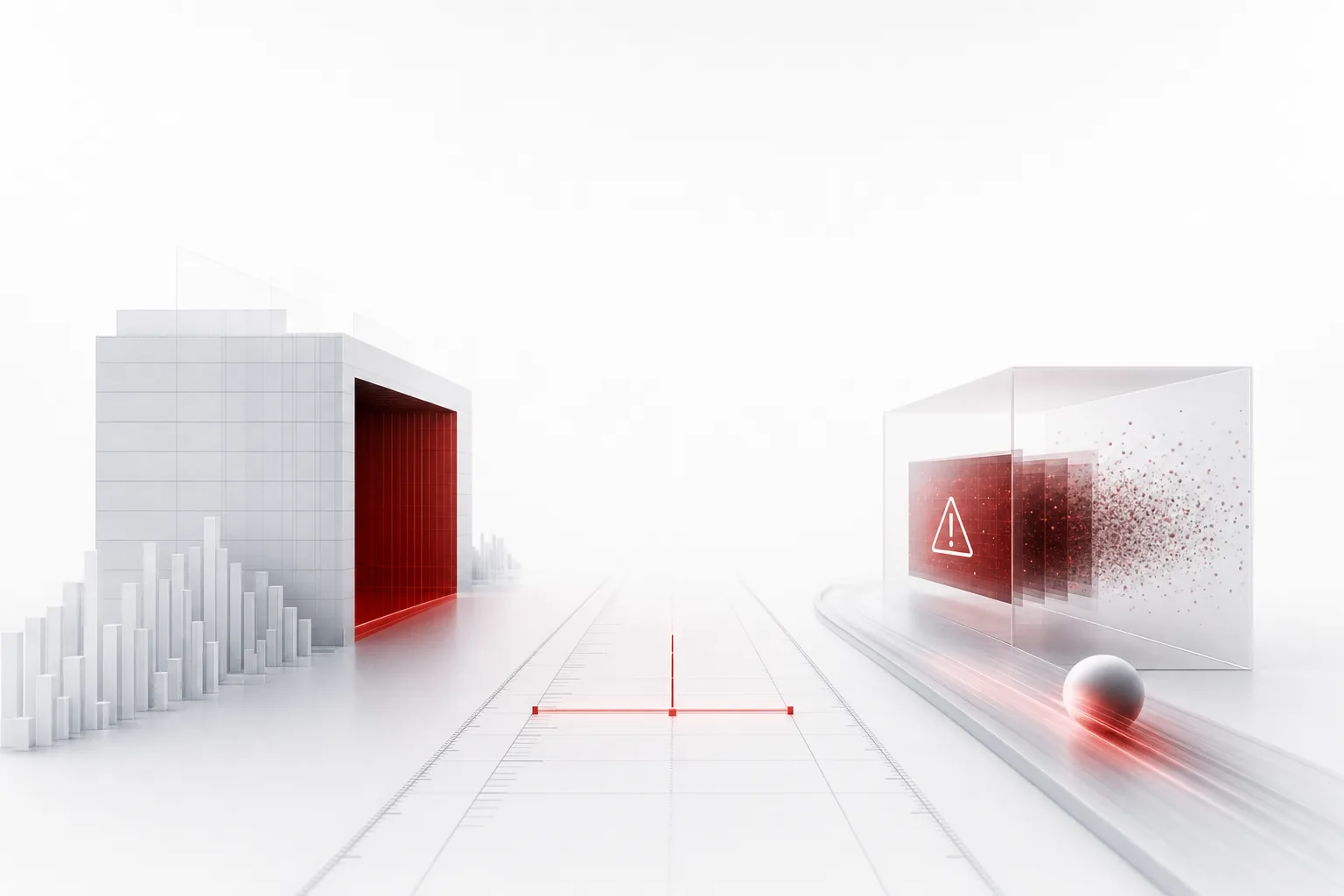 An image illustrating the concept of the day we measured the distance from detection to stop