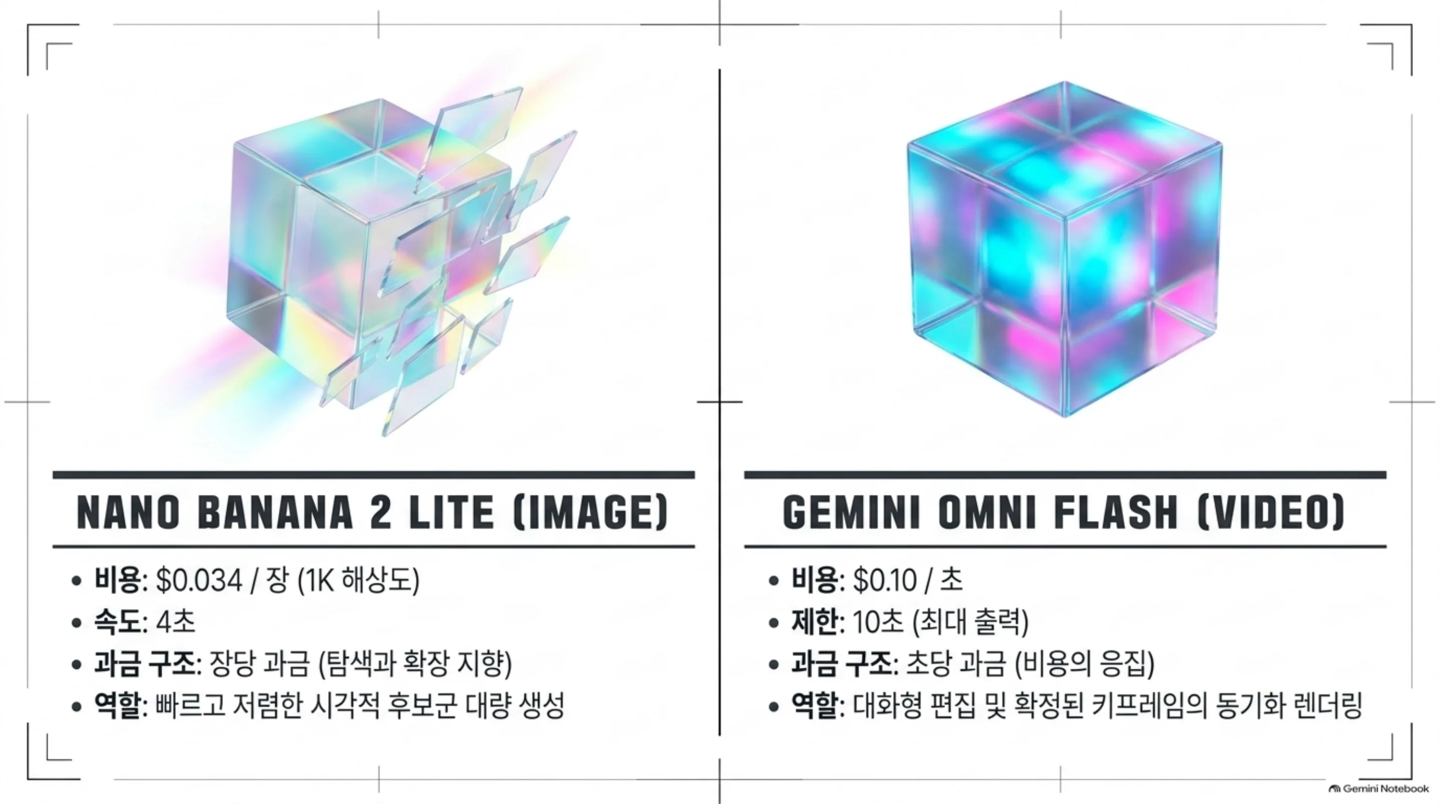 장당 과금 이미지 모델과 초당 과금 영상 모델의 역할과 단가 비교