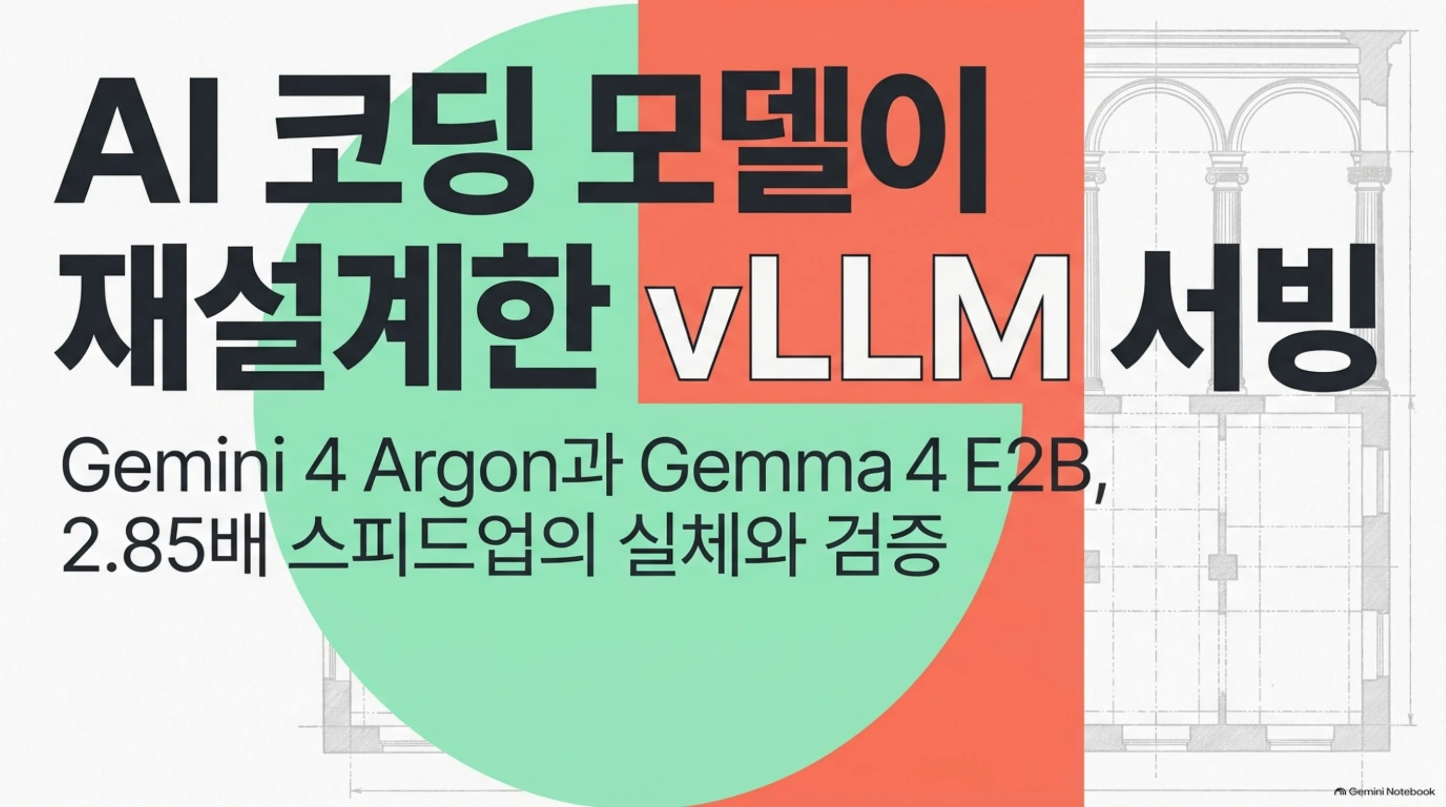 AI 코딩 모델이 재설계한 vLLM 서빙: Gemini 4 Argon과 Gemma 4 E2B의 2.85배 스피드업 실체와 검증