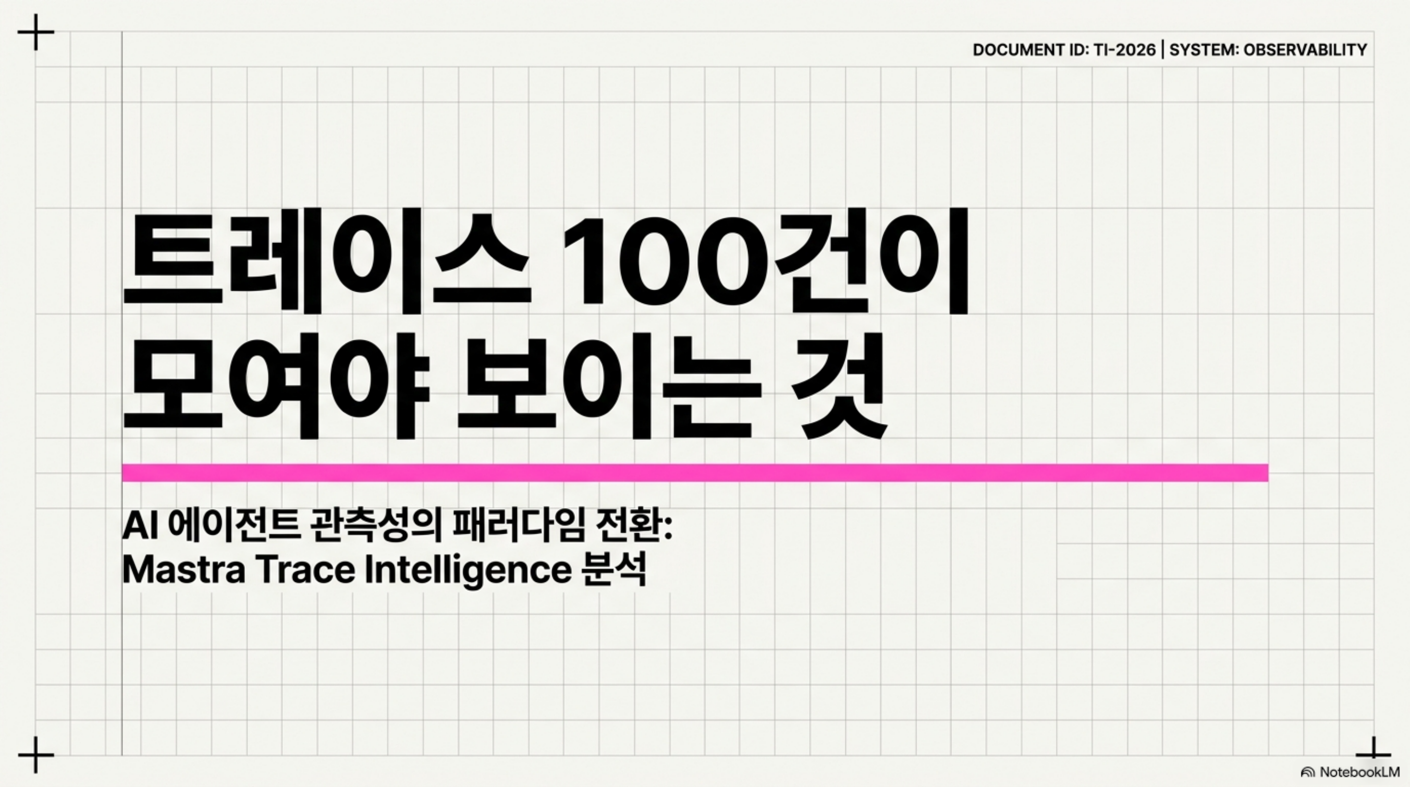 mastra-trace-intelligence-agent-traces 슬라이드 1