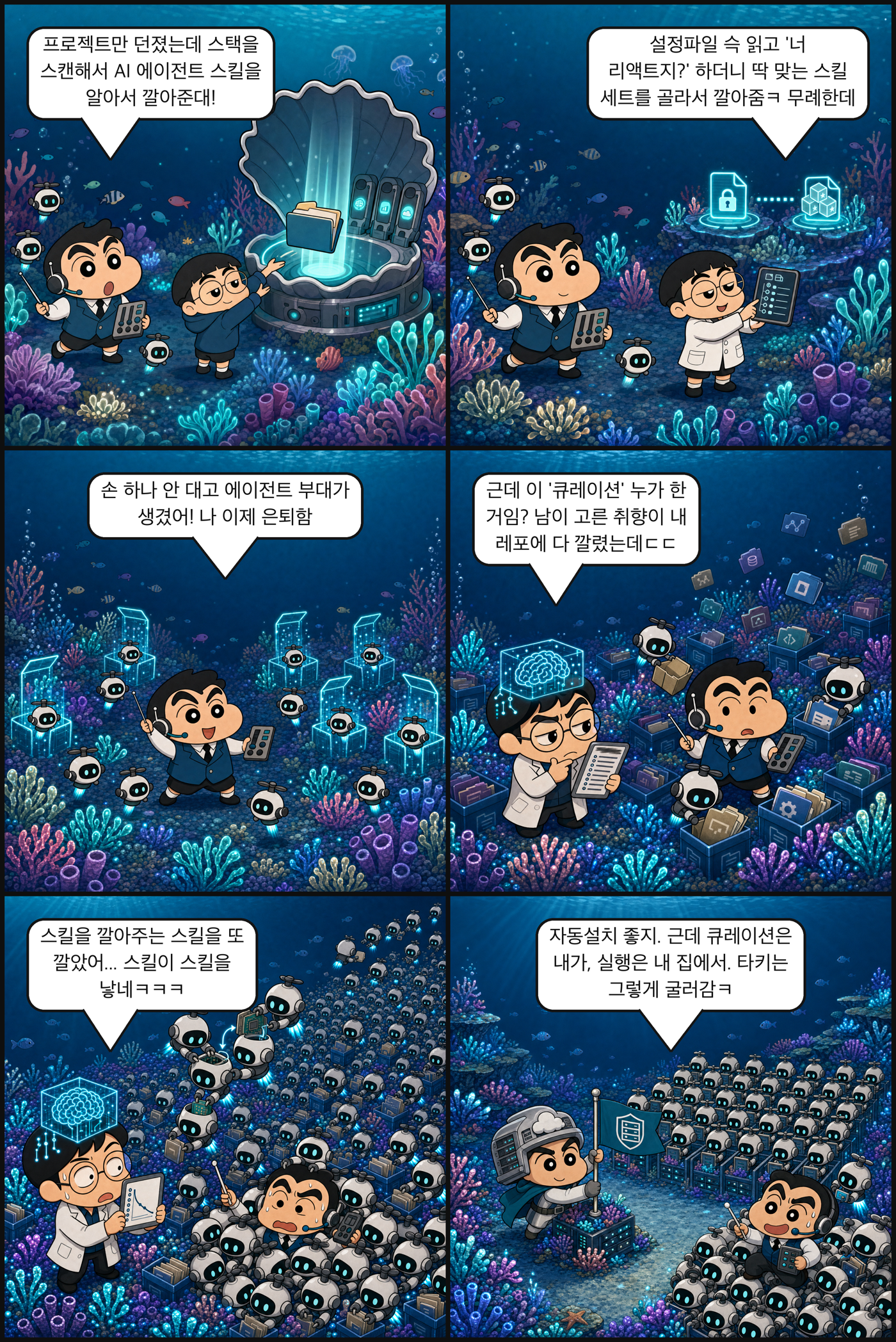 스킬 깔아주는 스킬이 또 스킬을 깔았다ㅋ