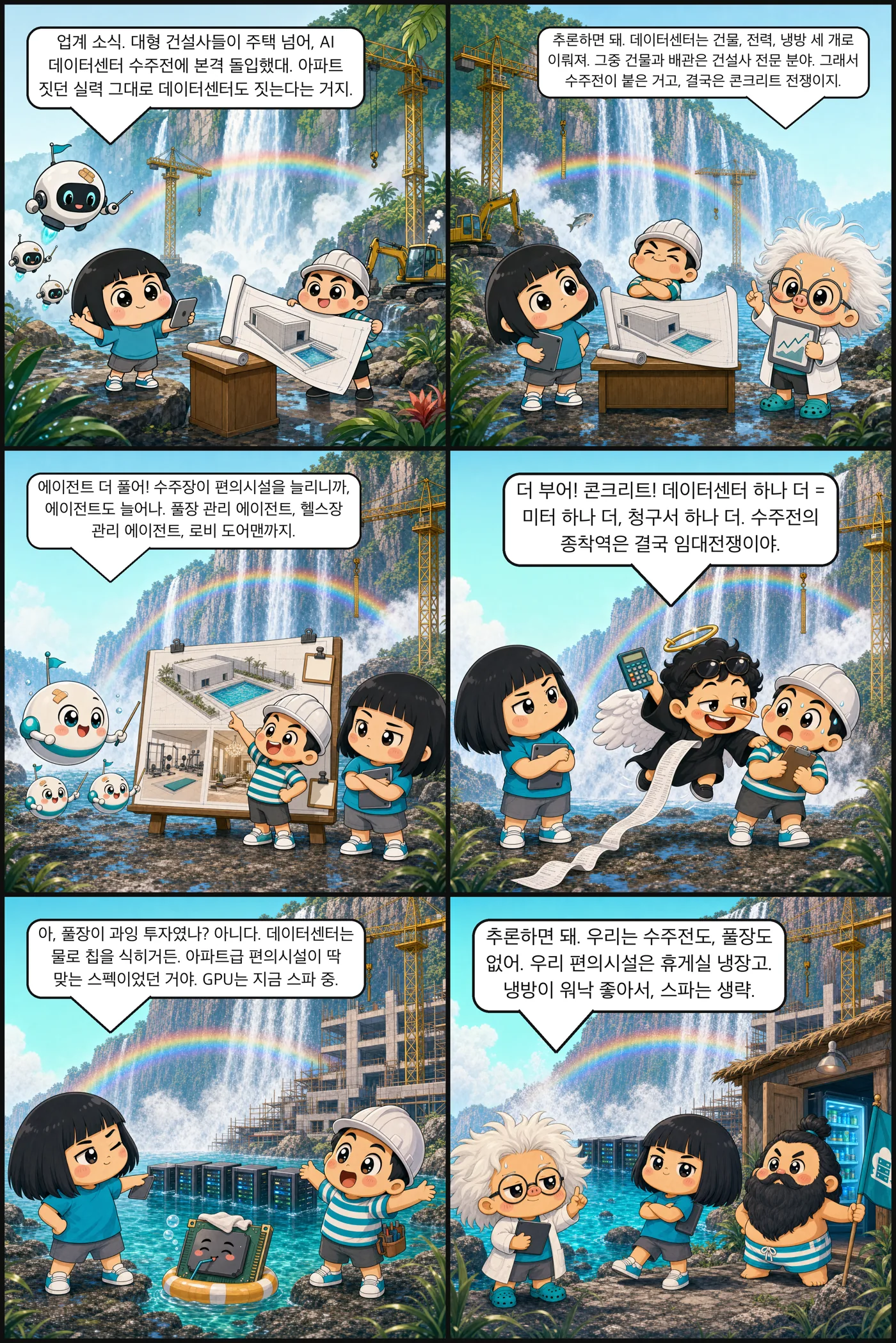데이터센터에 풀장, 세입자는 GPU