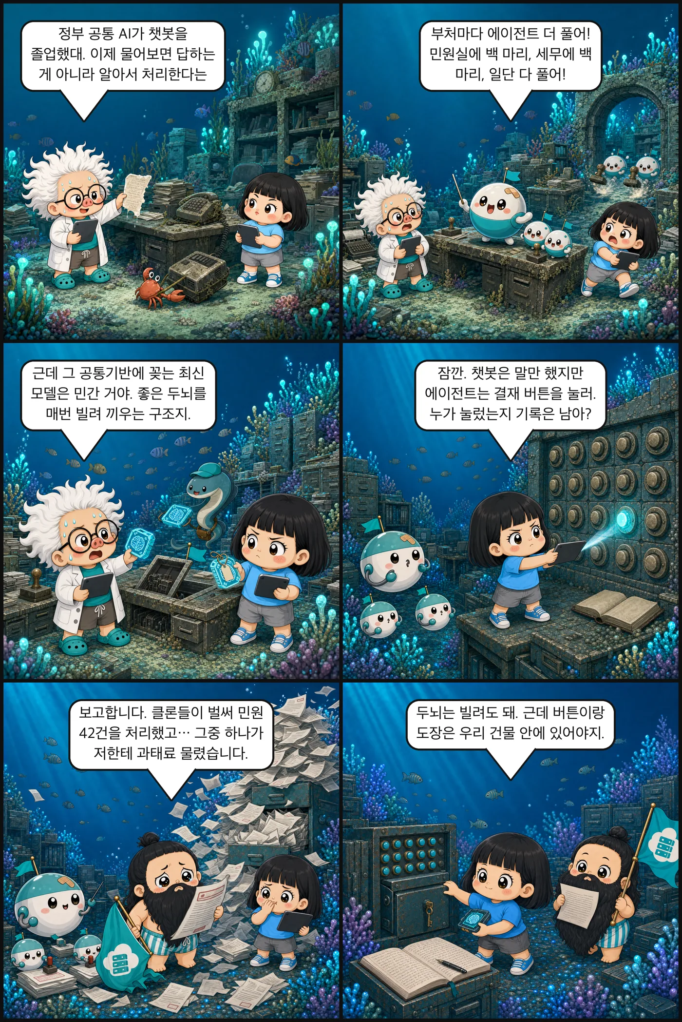 챗봇은 말만 했지, 에이전트는 눌러