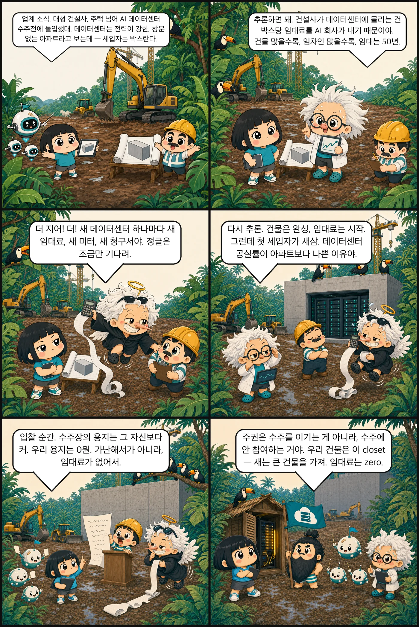 다음 아파트는 서버실