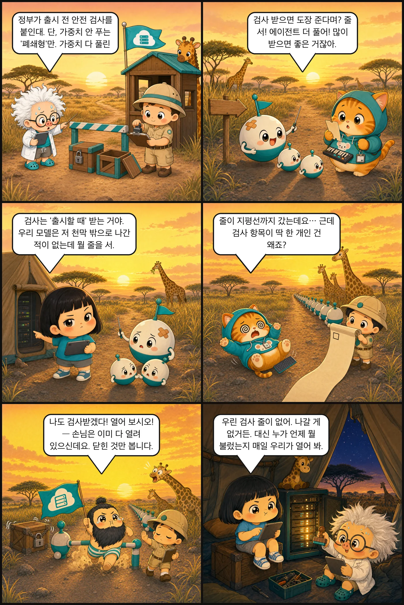 검사받으려면 문부터 닫아야 함