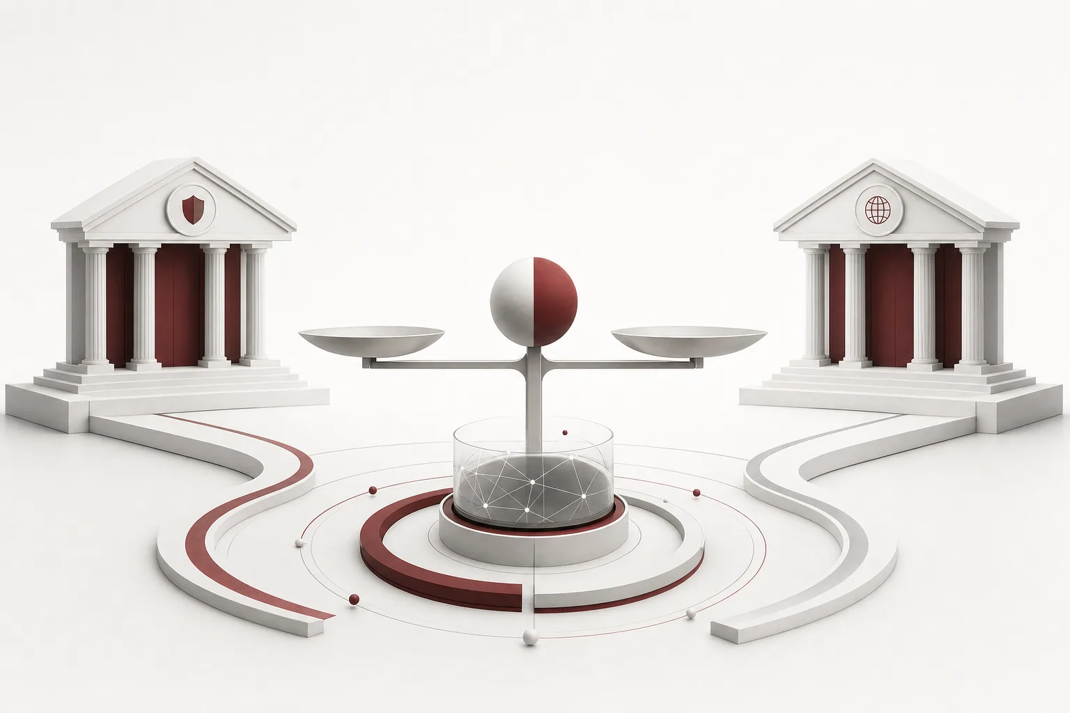 Image visualizing the concept of two verdicts on the same word, control