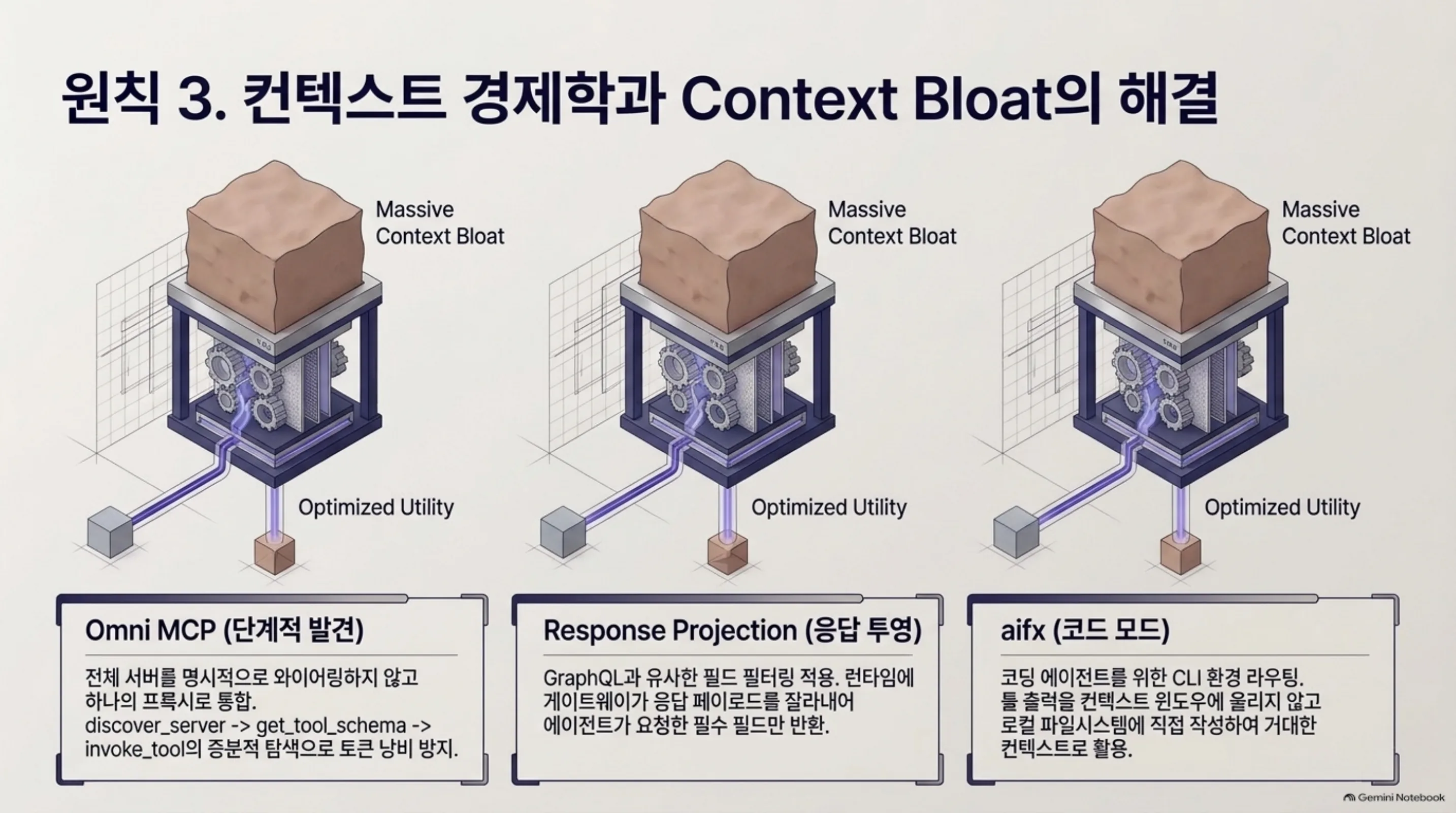 컨텍스트 경제학 세 가지: Omni MCP, Response Projection, aifx