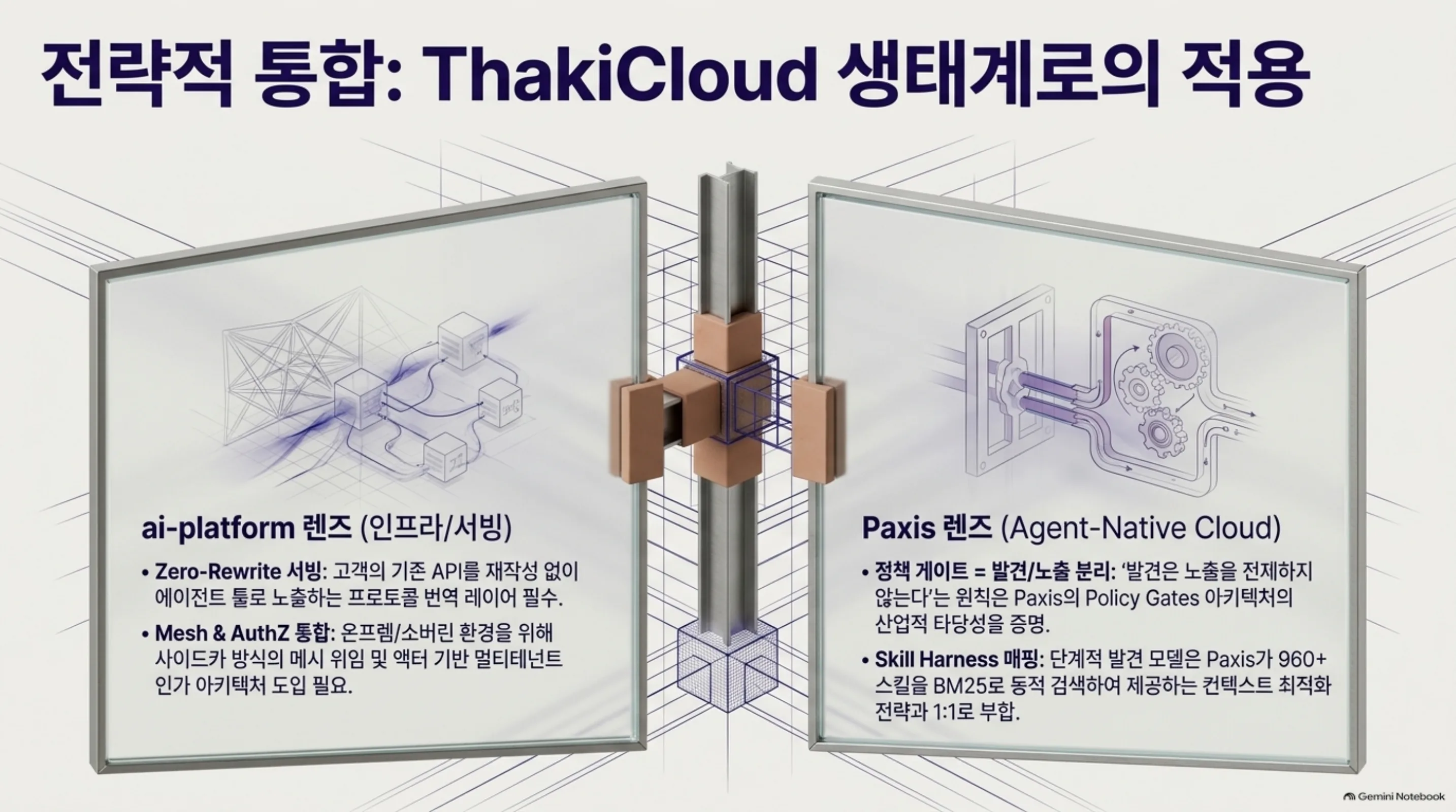 ThakiCloud 생태계 적용: ai-platform과 Paxis 두 렌즈