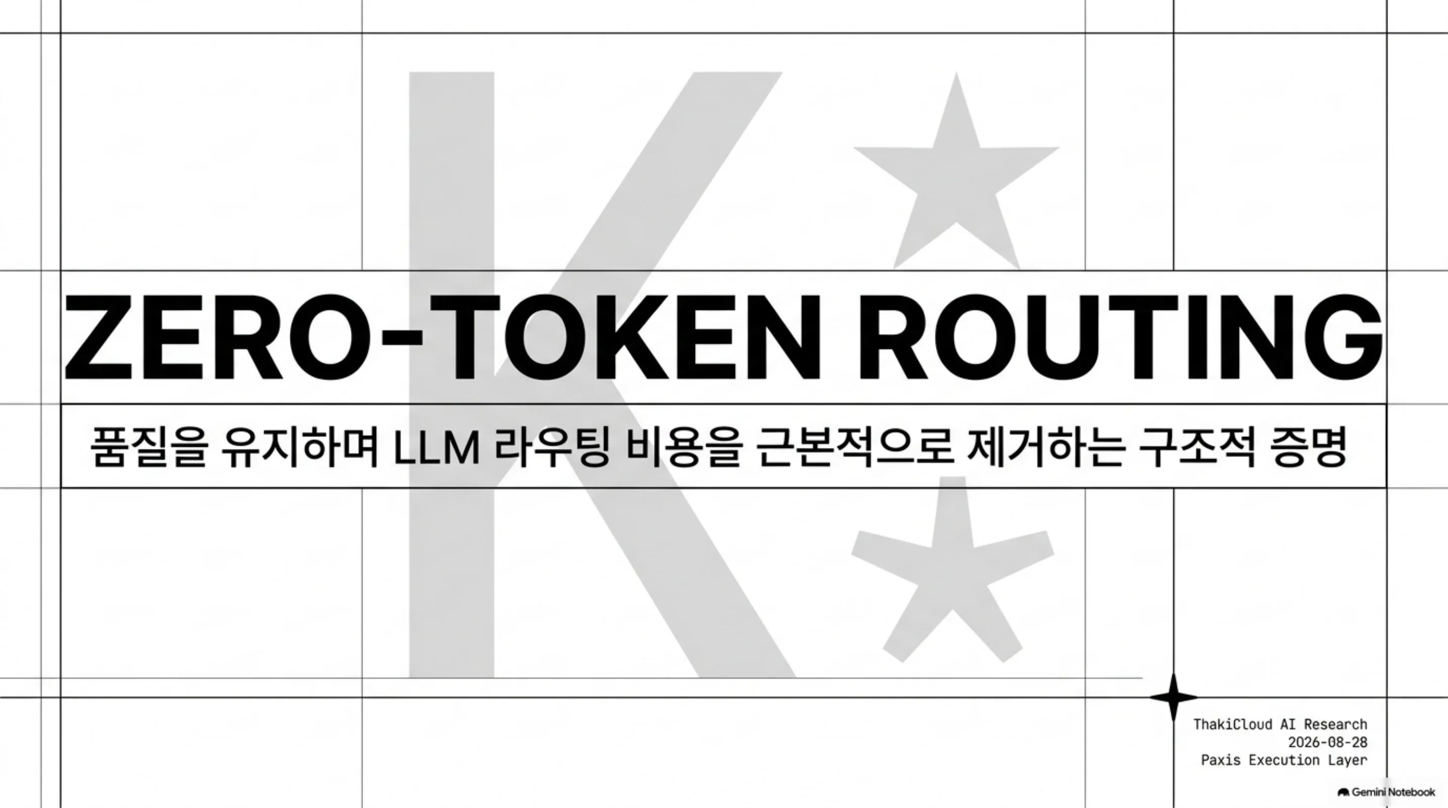제로 토큰 라우팅 논문 표지 슬라이드